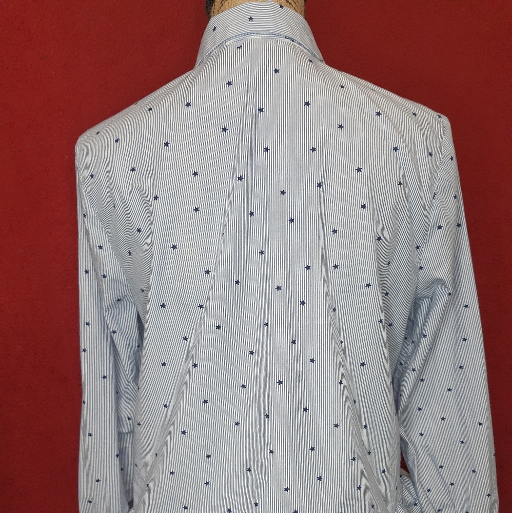 Tommy Hilfiger Star Striped Button Down Shirt - Picture 4 of 5